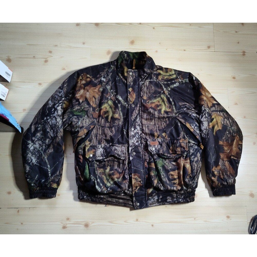 Woolrich Outdoor Guide Collection Fleece Camo Jacket Full Zip Men’s Large